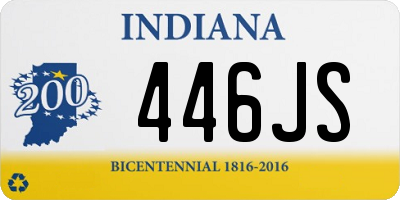 IN license plate 446JS