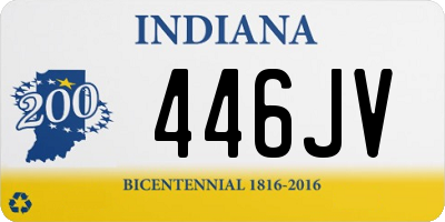 IN license plate 446JV