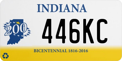 IN license plate 446KC