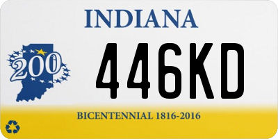 IN license plate 446KD