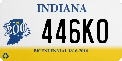 IN license plate 446KO