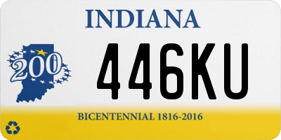 IN license plate 446KU