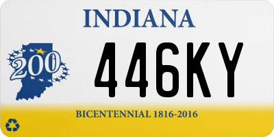 IN license plate 446KY