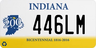 IN license plate 446LM