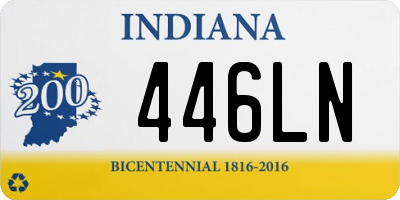 IN license plate 446LN