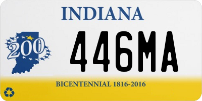 IN license plate 446MA