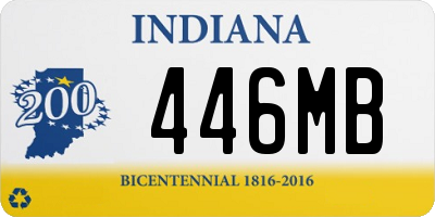 IN license plate 446MB