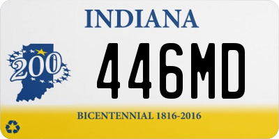 IN license plate 446MD