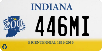 IN license plate 446MI