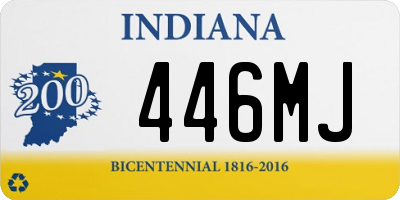 IN license plate 446MJ