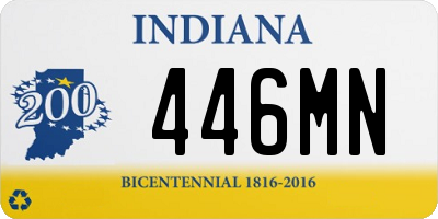 IN license plate 446MN