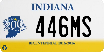 IN license plate 446MS