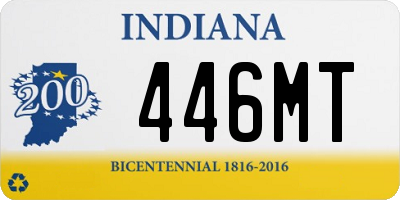 IN license plate 446MT