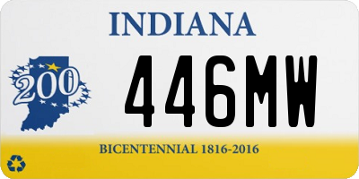 IN license plate 446MW