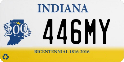 IN license plate 446MY