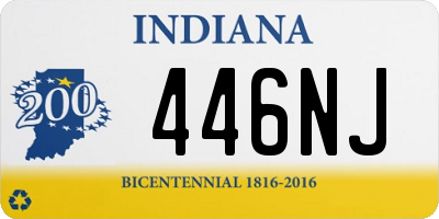 IN license plate 446NJ