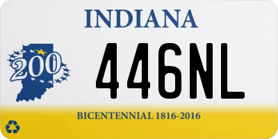 IN license plate 446NL