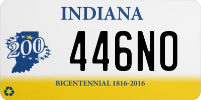 IN license plate 446NO