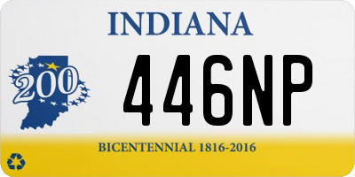 IN license plate 446NP