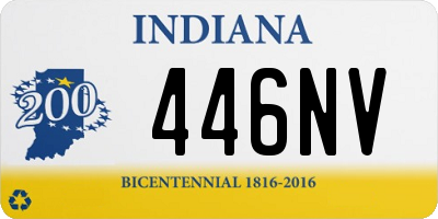 IN license plate 446NV