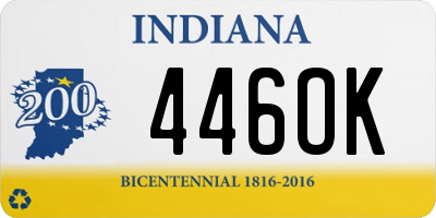IN license plate 446OK