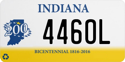 IN license plate 446OL