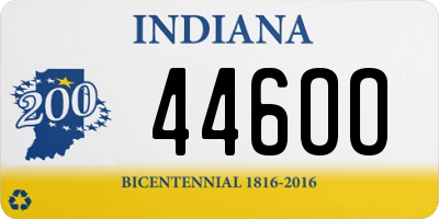 IN license plate 446OO