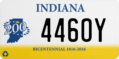 IN license plate 446OY
