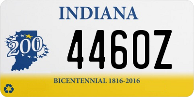 IN license plate 446OZ