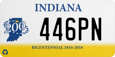 IN license plate 446PN