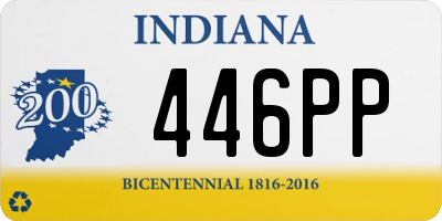 IN license plate 446PP