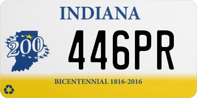 IN license plate 446PR