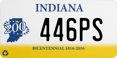 IN license plate 446PS