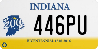 IN license plate 446PU