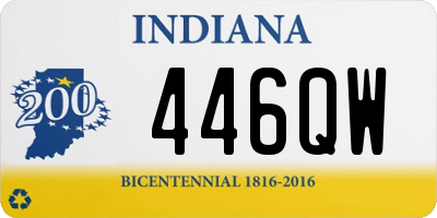 IN license plate 446QW