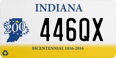 IN license plate 446QX