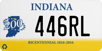 IN license plate 446RL