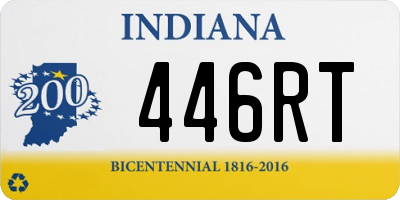 IN license plate 446RT