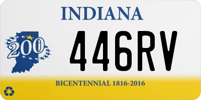 IN license plate 446RV