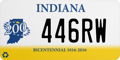IN license plate 446RW