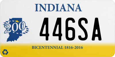 IN license plate 446SA