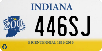 IN license plate 446SJ