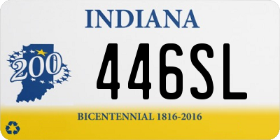 IN license plate 446SL