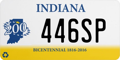 IN license plate 446SP