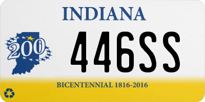 IN license plate 446SS