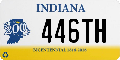 IN license plate 446TH