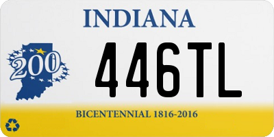 IN license plate 446TL