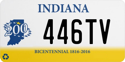 IN license plate 446TV