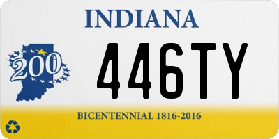 IN license plate 446TY