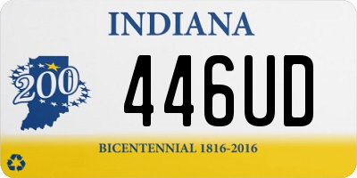 IN license plate 446UD